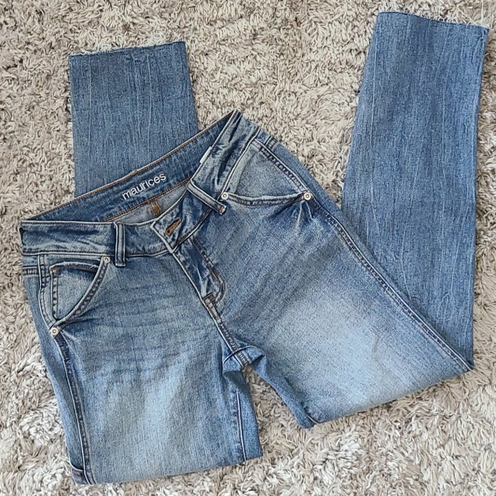 Jeans, cargo pocket, "mom jeans"